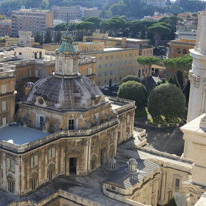 Blick vom Dach des Petersdoms