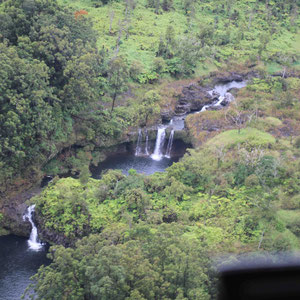Wasserfälle an den Hängen des Mauna Kea