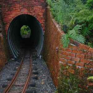 Tunnel auf der Driving Creek Railway