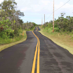 Im Osten auf der Kapoho Kalapana Road