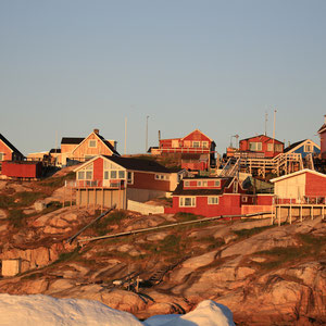 Ilulissat im Sonnenuntergang