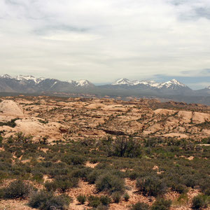 Manti La Sal Mountains, Arches NP, Utah, USA