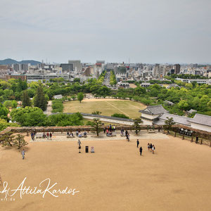 Blick aus Himeji Castle