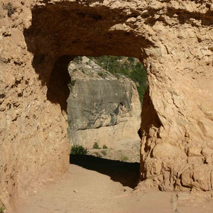 Durchgang auf dem Bright Angel Trail