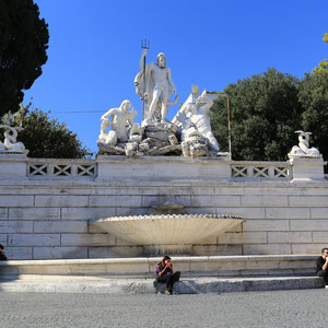 Brunnen an der Piazza del Popolo