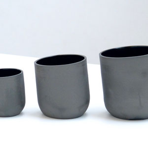 'U' stoneware mug by belgian ceramist ilona van den bergh