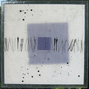 Lichtbild_Begegnungen, Fusing-Technik, Überfangglas, 60x60 cm