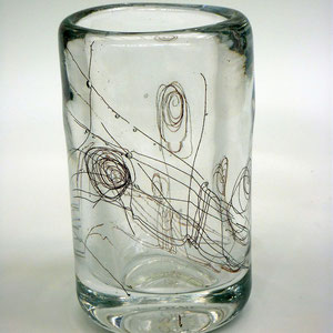 Gewebtes, mundgeblasen, optisches Glas