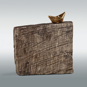 Land in Sicht!_2_2013, Bronze, Eiche