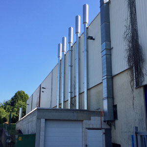 Edelstahl Schornstein / Kamin - Industrie / Gewerbe