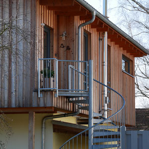 Edelstahl Schornstein / Kamin - Privathaus