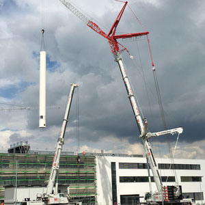 freistehender Stahlschornstein - Industrie / Gewerbe