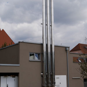Edelstahl Schornstein / Kamin - Industrie / Gewerbe