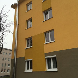 Edelstahl Schornstein / Kamin - Wohnbau / Mehrfamilienhaus