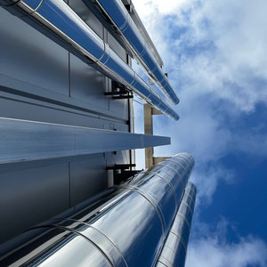 Edelstahl Schornstein / Kamin - Industrie / Gewerbe