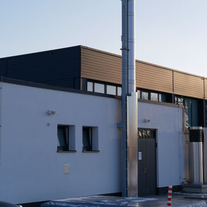 Edelstahl Schornstein / Kamin - Verein / Sportstätte