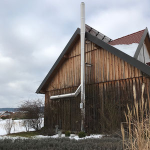 Edelstahl Schornstein / Kamin - Privathaus