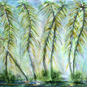 "BAMBOO HULA II" (16x20 on 1.5" gallery canvas)  $1100