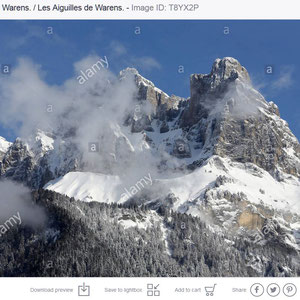 Les Aiguilles de Warens. Alpes françaises. Haute-Savoie.