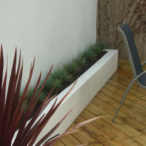 mix of green/blue and red to create interest