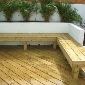 custom built bench