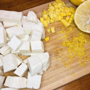 Zitronen Tofu