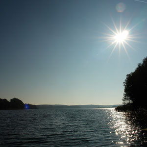 Abendstimmung Ferienhaus an See, Mecklenburg Vorpommern