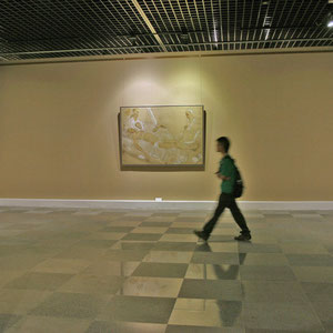 2011 - Painting : Alive!  Sichuan Museum, Chengdu, China.