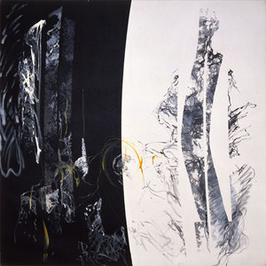 等同，1989，油画颜料及树脂，于画布，180 x 180 cm， 私人收藏，日本