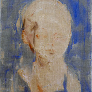 胎儿之习作，2005，粉笔末及彩色皮胶，于画布,116 x 89 cm，私人收藏