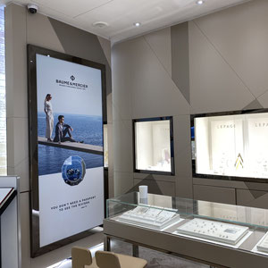 Panerai / visuels pour vitrine et PLV à partir d'une charte existante
