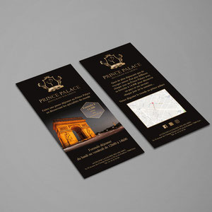 Restaurant Prince Palace / création d'un flyer