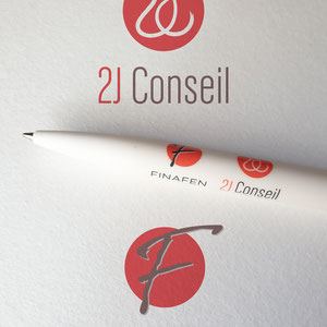 2J Conseil et FINAFEN / réalisation de logos et d'une charte graphique pour deux cabinets d'experts comptables associés