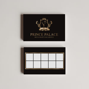 Restaurant Prince Palace / création de la carte de fidélité