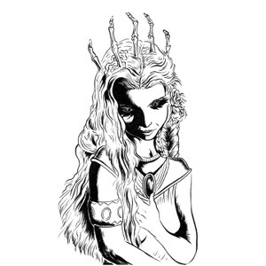 "Linris". Pen & Ink on bristol.