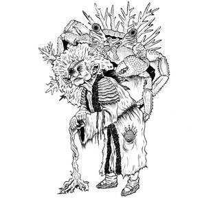 Crag hag concept drawing. Pen & Ink on bristol.