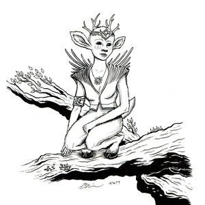 "Lahami." Pen & Ink on bristol.