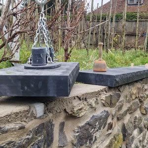 Kirchgemeinde Wimmis, Sanierung Bruchsteinmauer, André Iseli Steinmetz, Wimmis