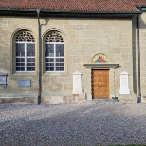 Kirche Hindelbank, Restaurierung Schriftplatten