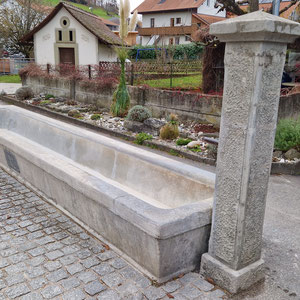 Restauration Kunststeinbrunnen von 1892 in Oberbalm