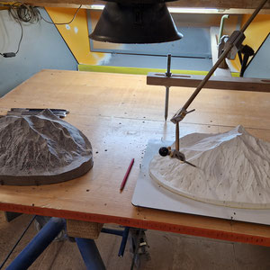 Niesen anhand 3D Modell ausarbeiten