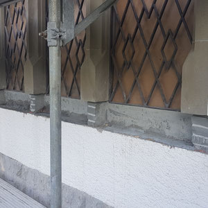 Amthaus Saanen, Rorschacher Sandstein, Restaurierung, Renovierung, André Iseli Steinmetz