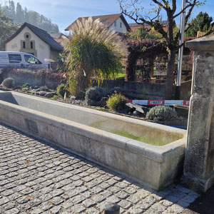 Restauration Kunststeinbrunnen von 1892 in Oberbalm