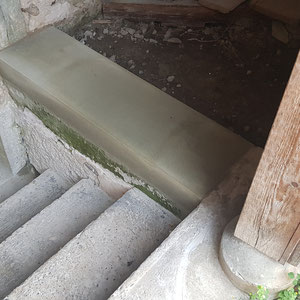 Sockel in Sandstein, André Iseli Steinmetz, Restaurierung Sandstein, 