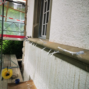 Amthaus Saanen, Rorschacher Sandstein, Restaurierung, Renovierung, André Iseli Steinmetz