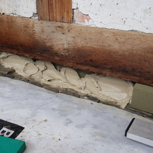 Sockel in Sandstein, André Iseli Steinmetz, Restaurierung Sandstein, 