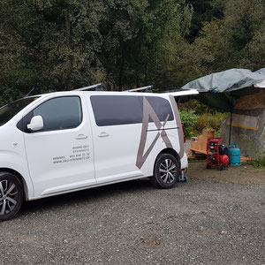 Abwasserverband Furä, Lötschental, Logo gravieren, Findling, André Iseli Steinmetz