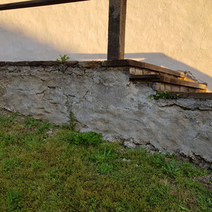 Kirche Wimmis, Bruchsteinmauer, Sanierung, André Iseli Steinmetz