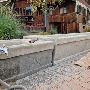 Restauration Kunststeinbrunnen von 1892 in Oberbalm