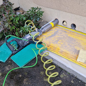 Kernbohrung für Wärmepumpe